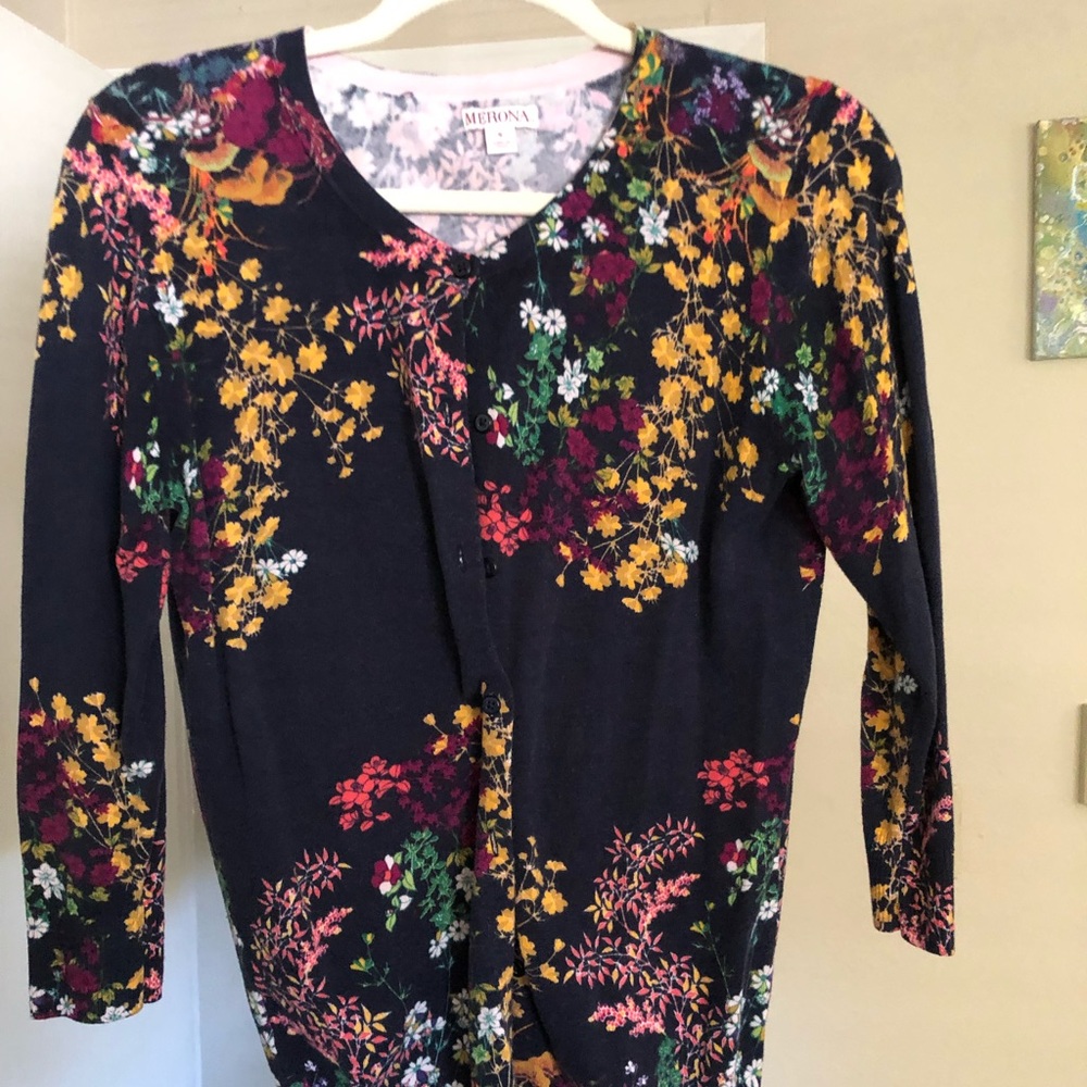 Floral Patterned Sweater